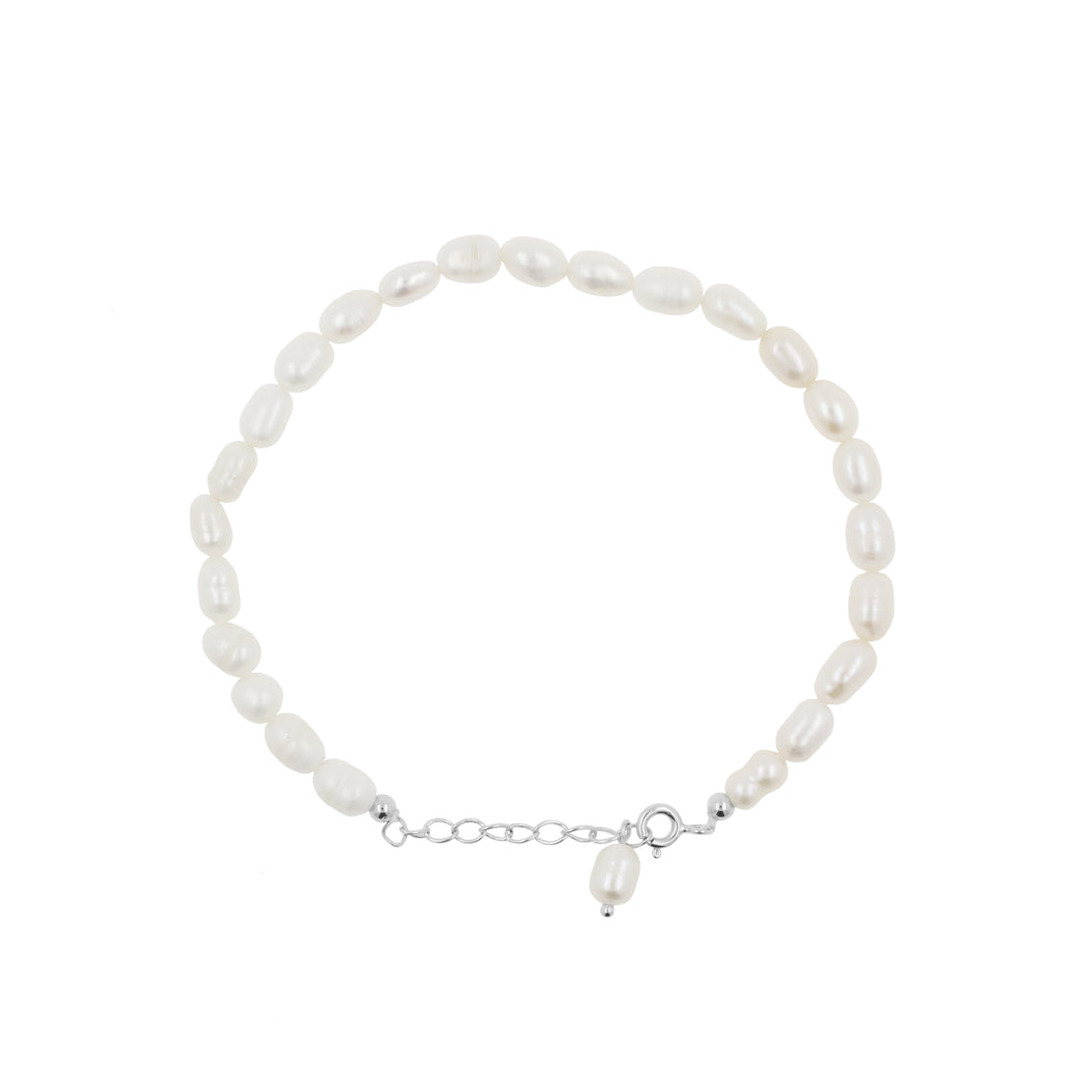 925 Silver Bracelet Freshwater Pearls Silver