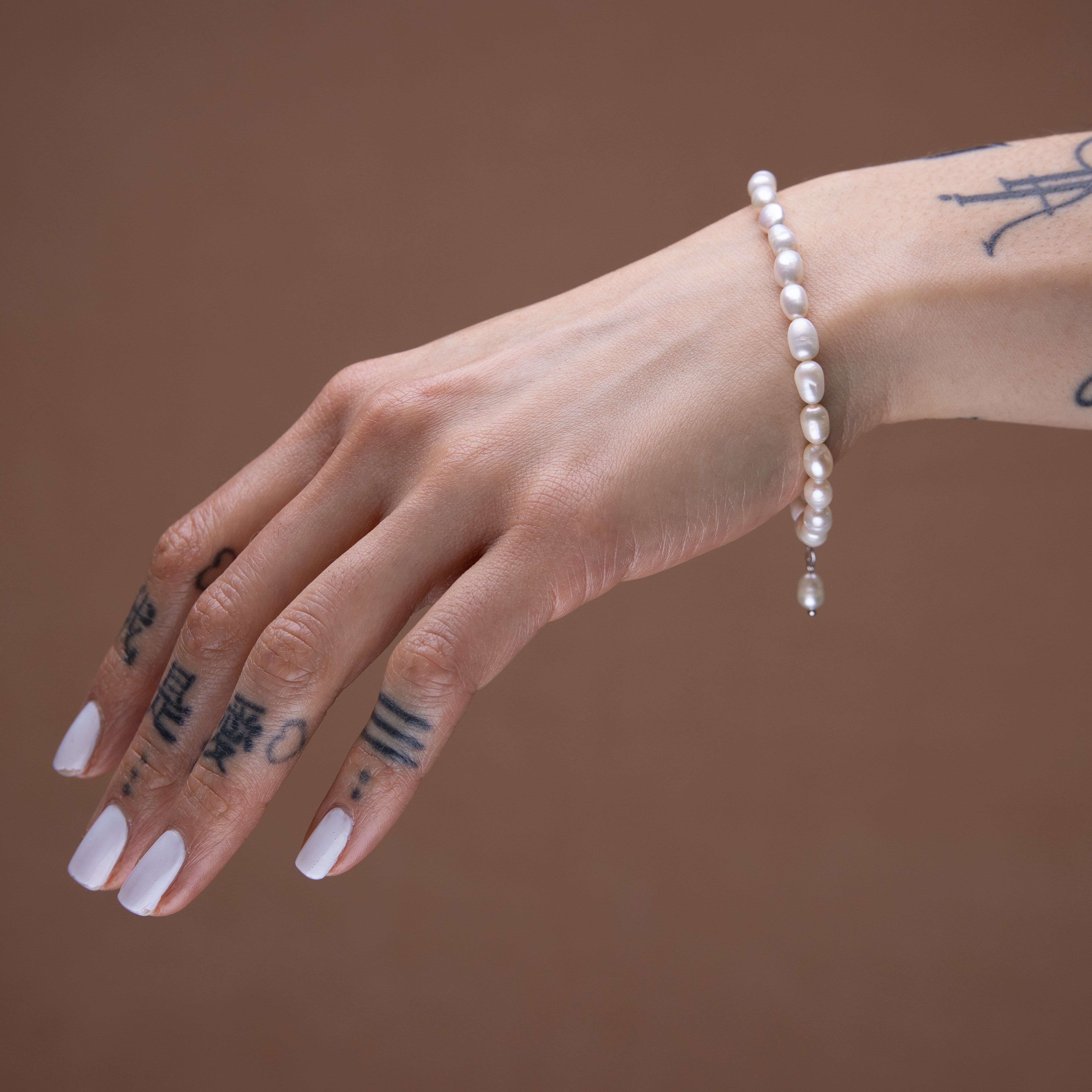 925 Zilver Armband Zoetwaterparel Zilver