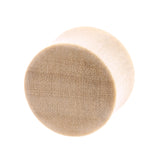 Houten Domed Plug - Crocodile  Licht Bruin