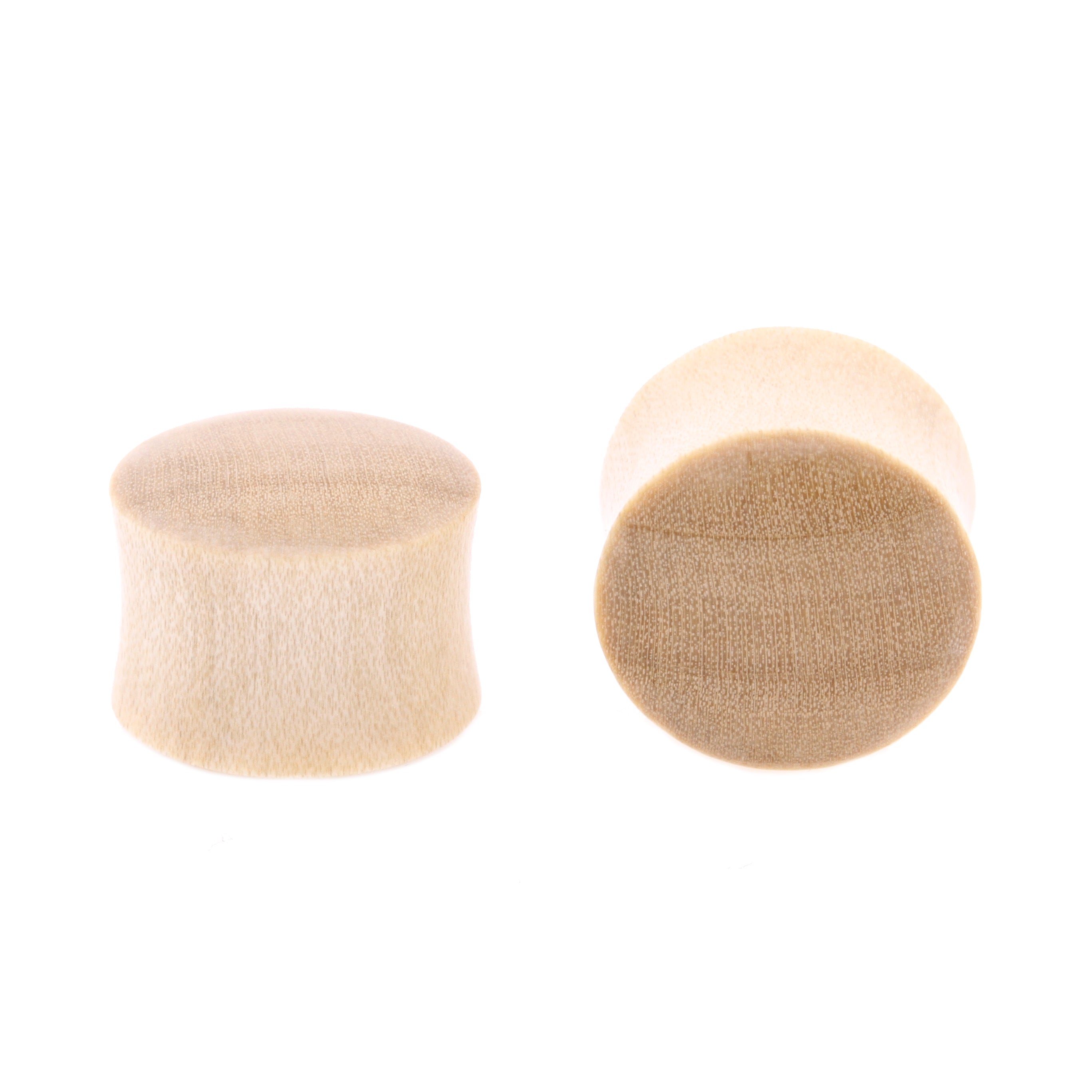 Houten Domed Plug - Crocodile  Licht Bruin