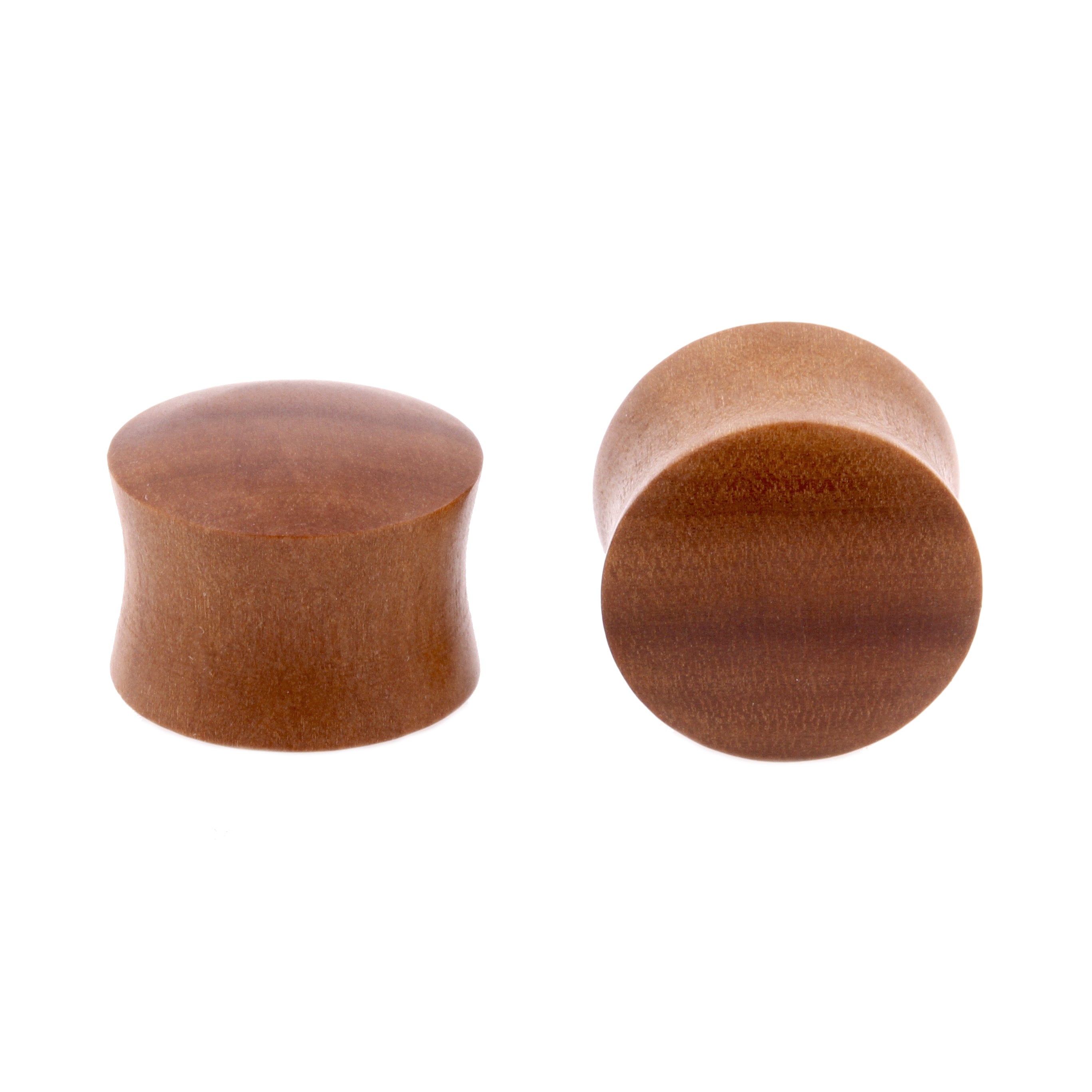 Houten Domed Plug - Sawo Roodbruin