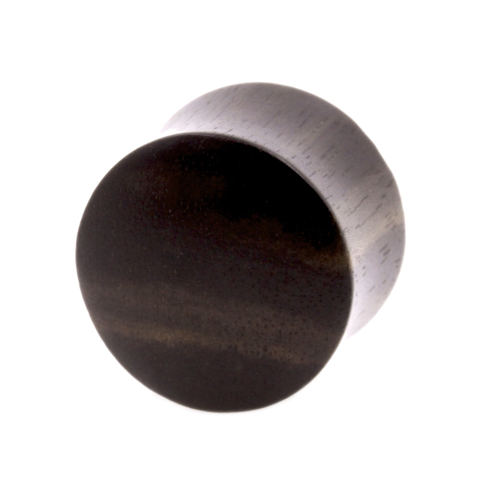 Houten Domed Plug - Areng Zwart