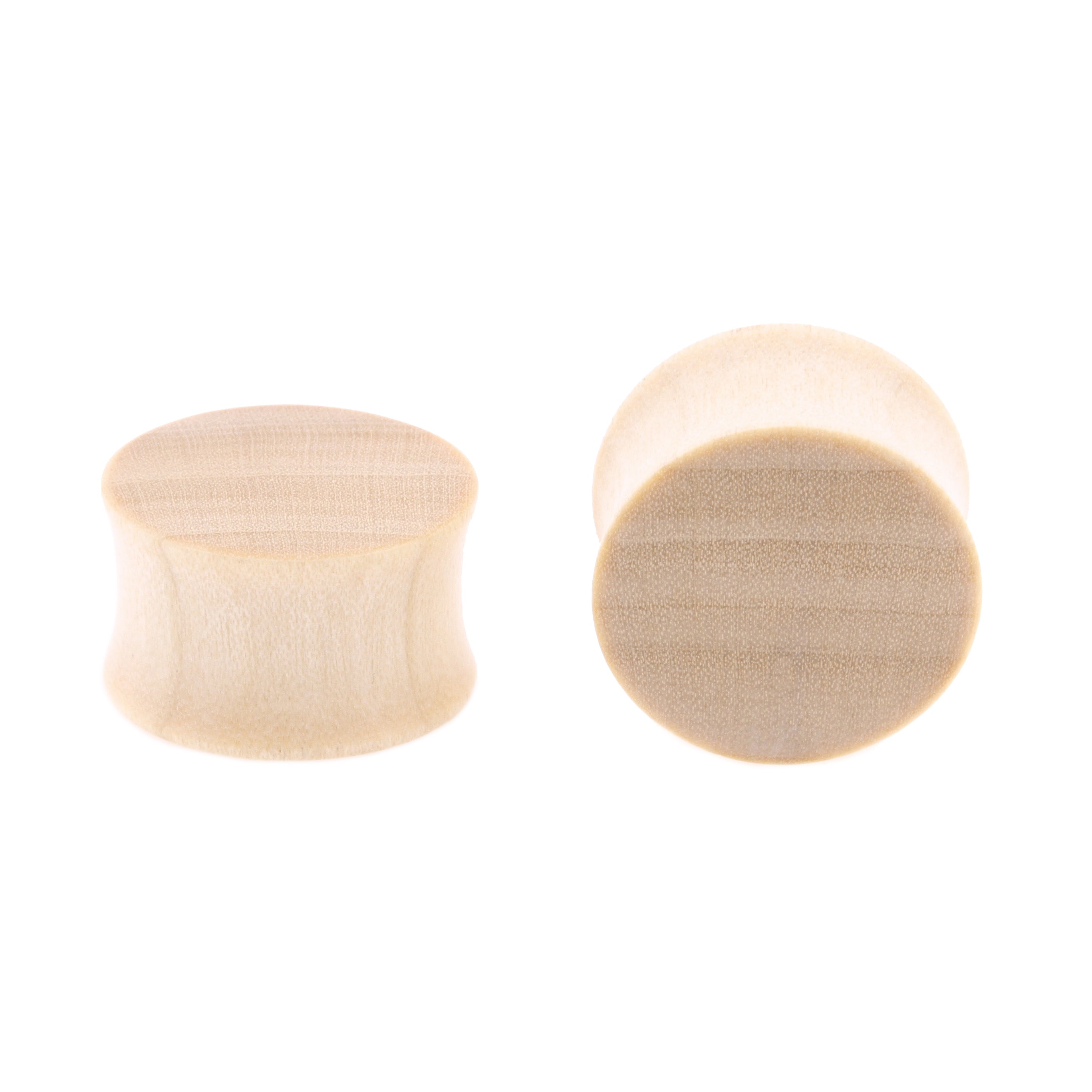 Houten Flat Plug - Crocodile Licht Bruin