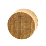 Houten Concave Plug - Teak Bruin