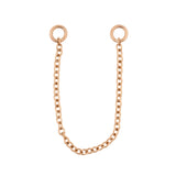 Chirurgischer Stahl Piercing Kette Roségold