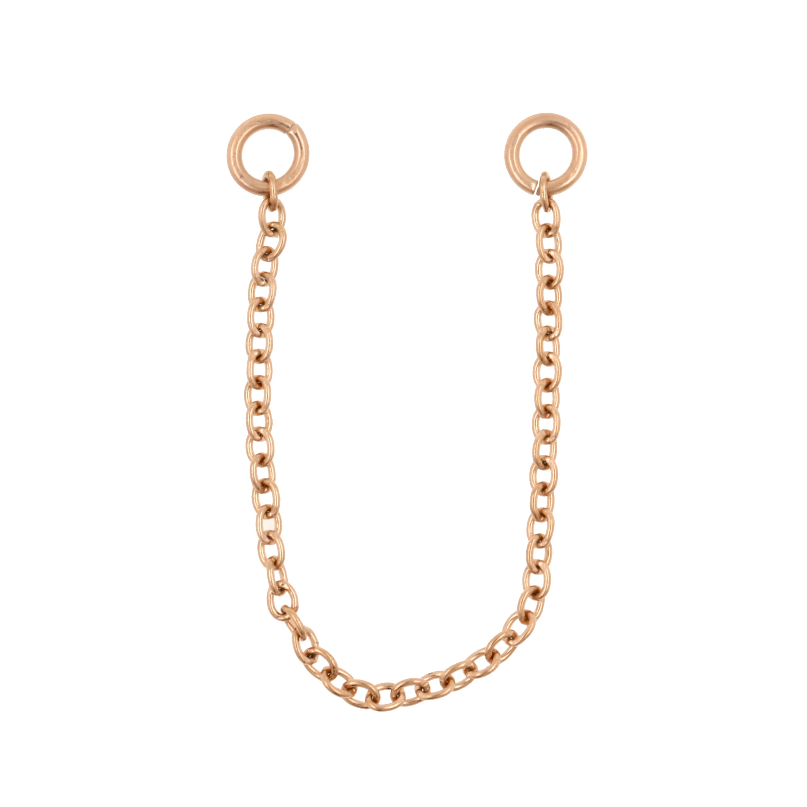 Chirurgisch Stalen Piercing Ketting Rose Goud