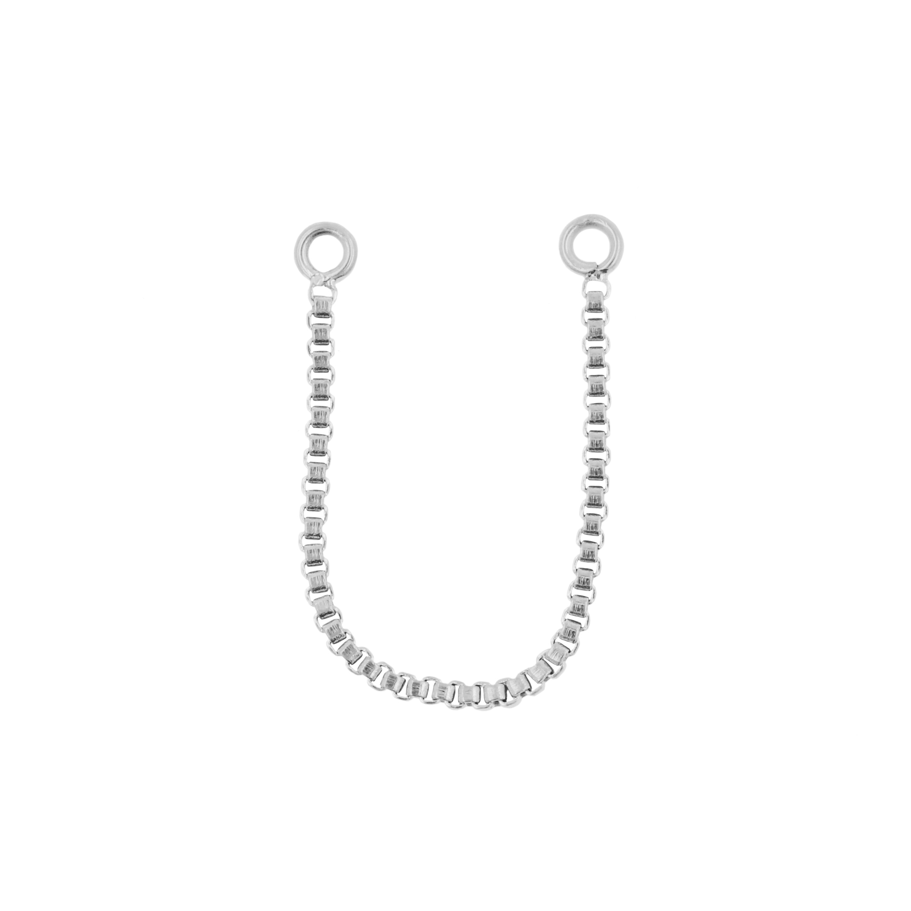 Chirurgisch Staal Piercing Kettinkje Zilver