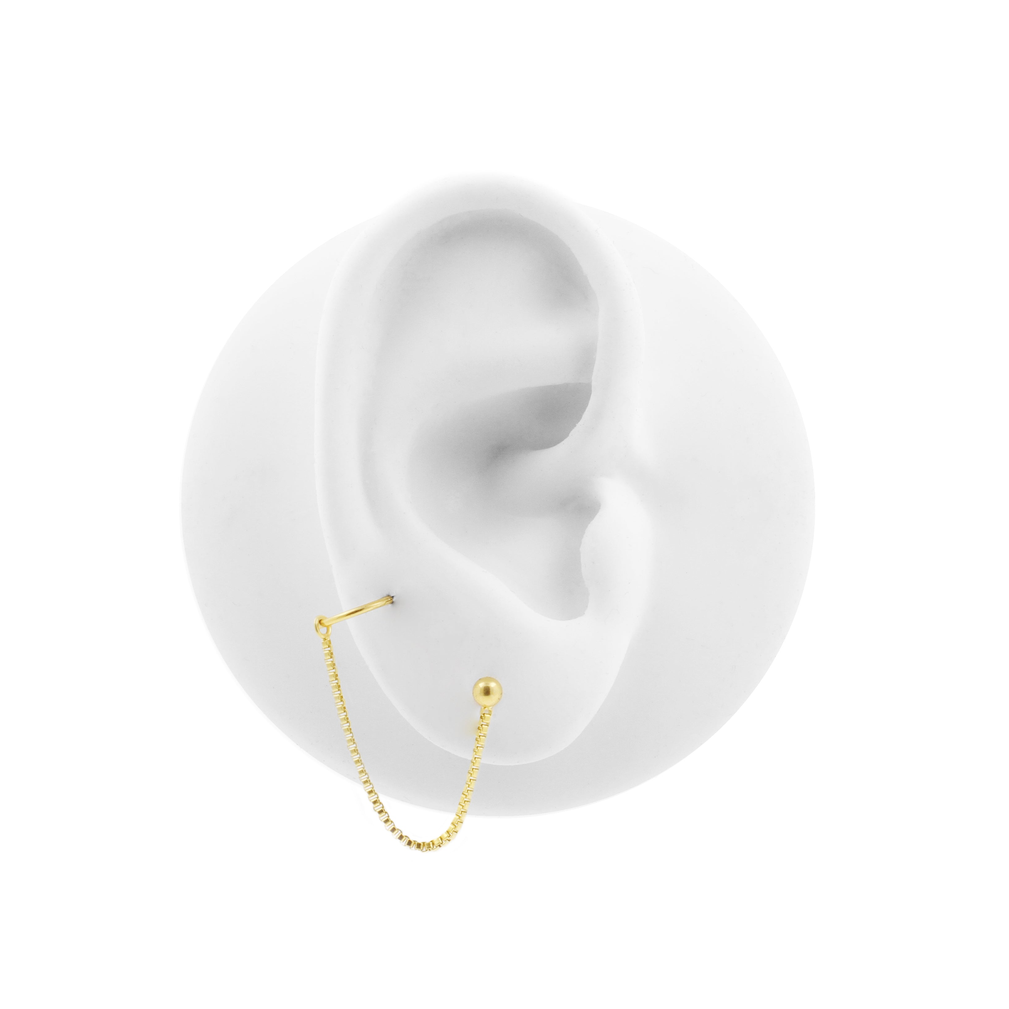 Chirurgisch Staal Piercing Kettinkje Goud
