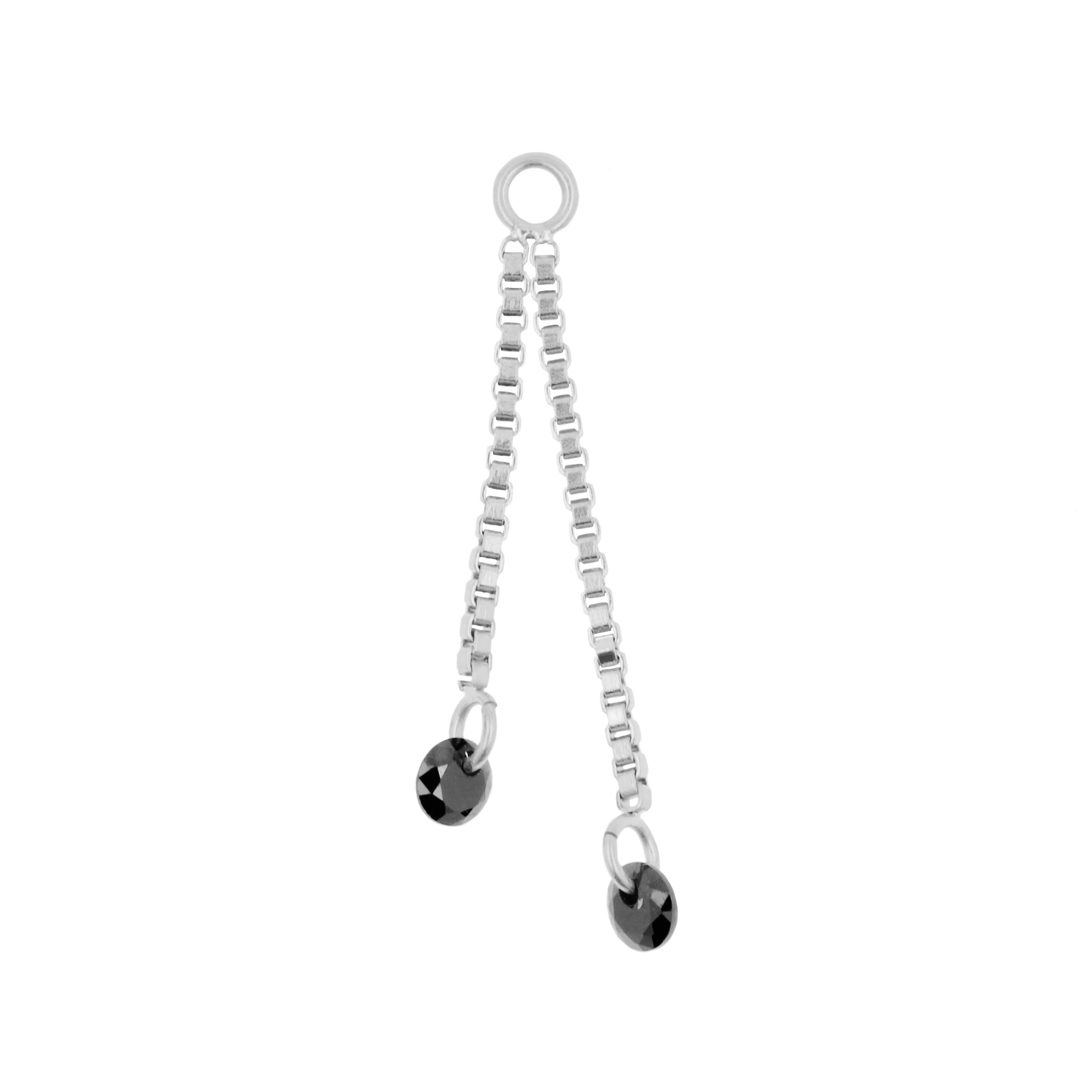 Chirurgisch Stalen Click Ring Box Chains met Ronde Zirkonia’s - Dubbel - Goud