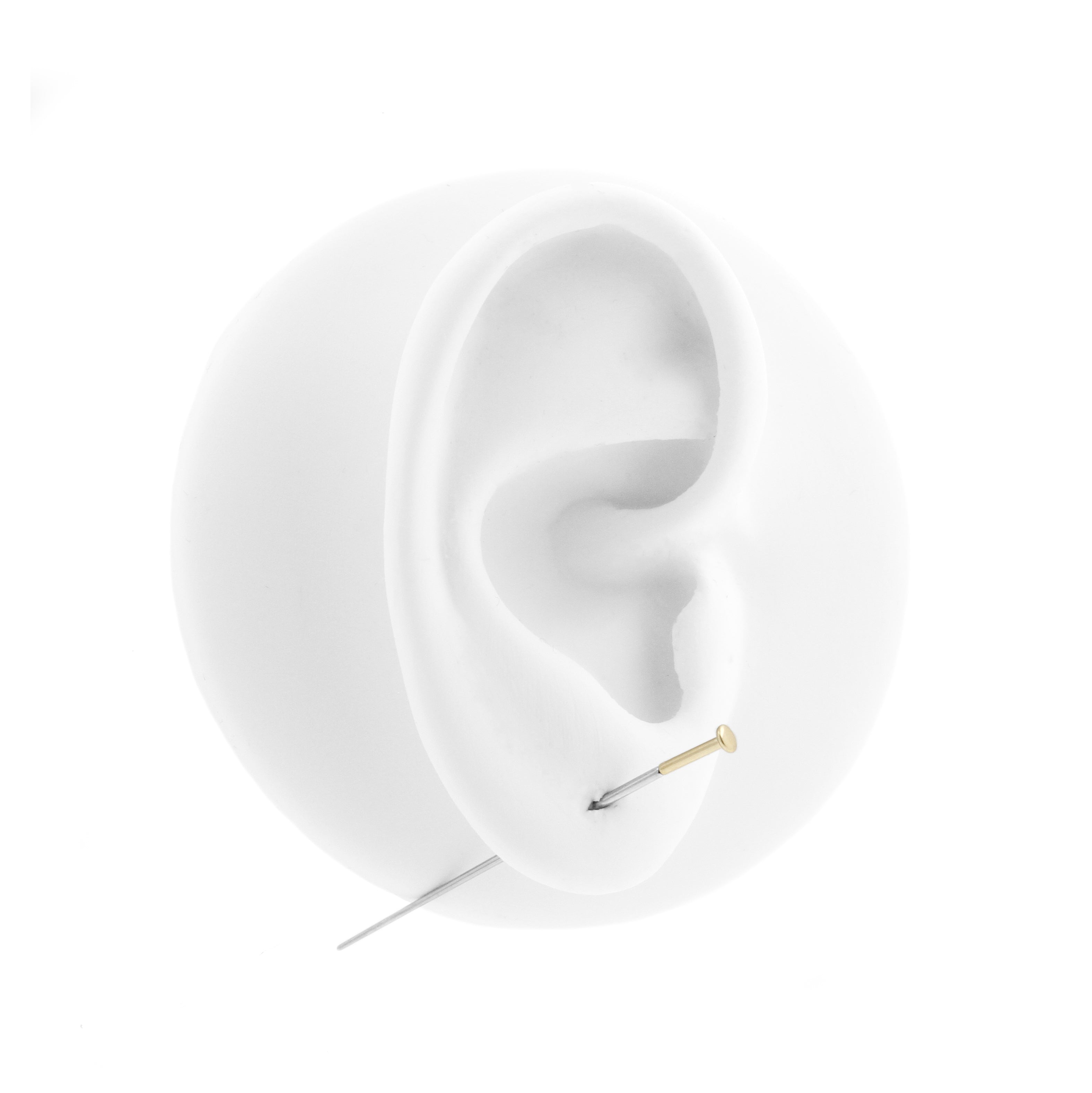 Titanium Tapered Insertion Pin For Threadless Jewelry