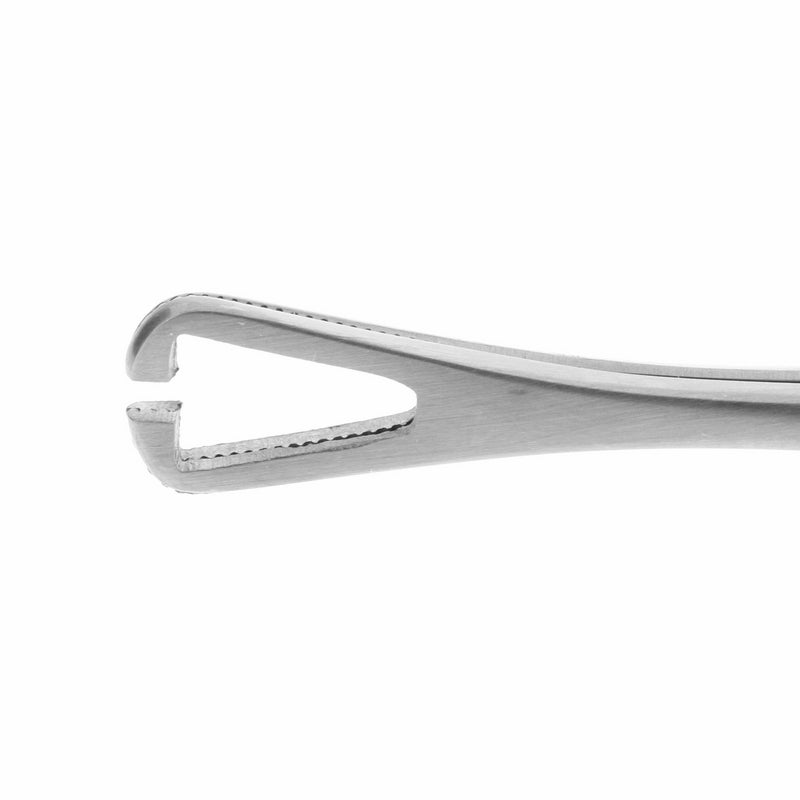 Chirurgisch Stalen Afgeronde Pennington -  Met Uitsparing Zilver