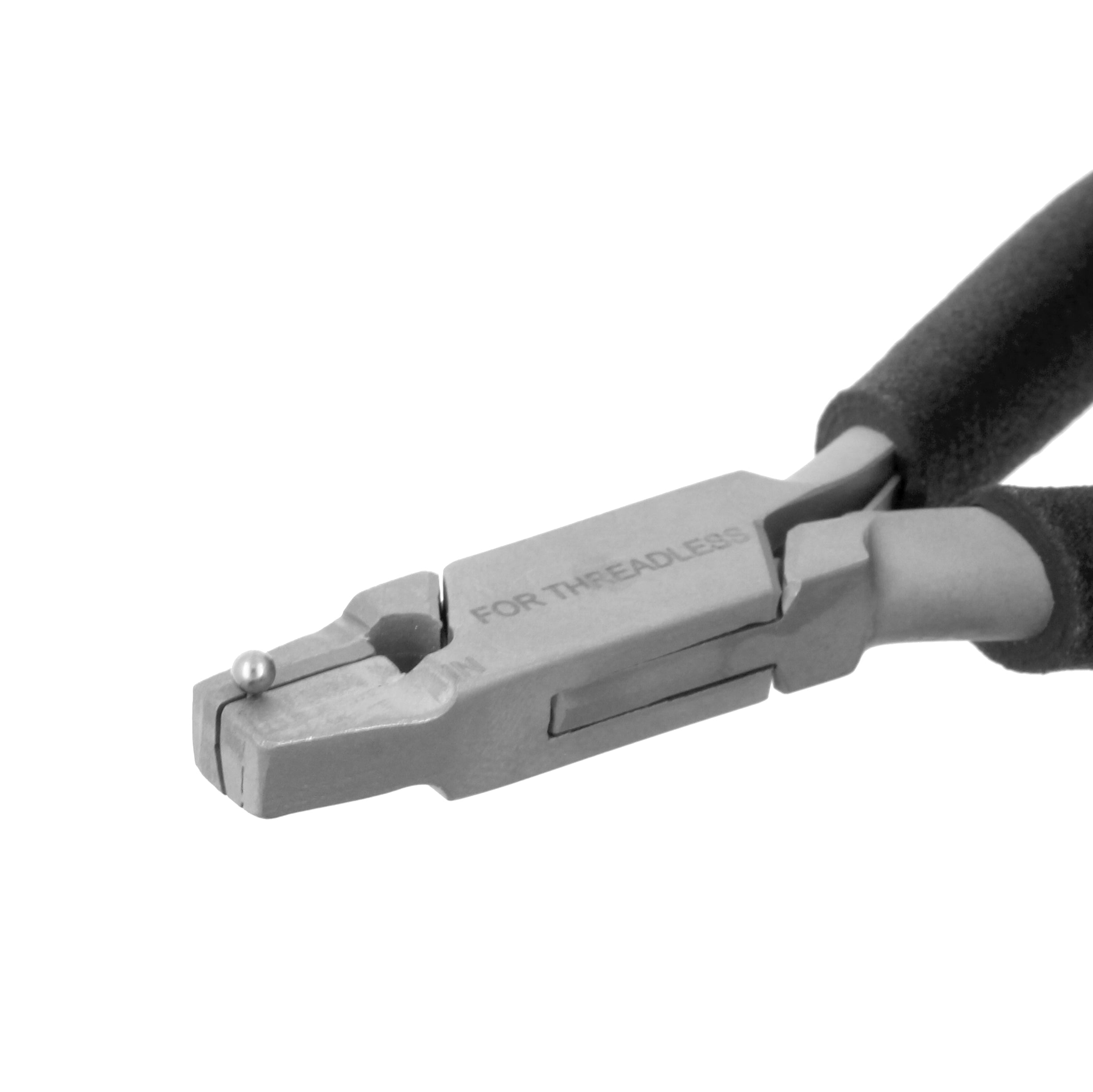 Chirurgisch Stalen Tang Voor Accessoires Zonder Schroefdraad Zilver