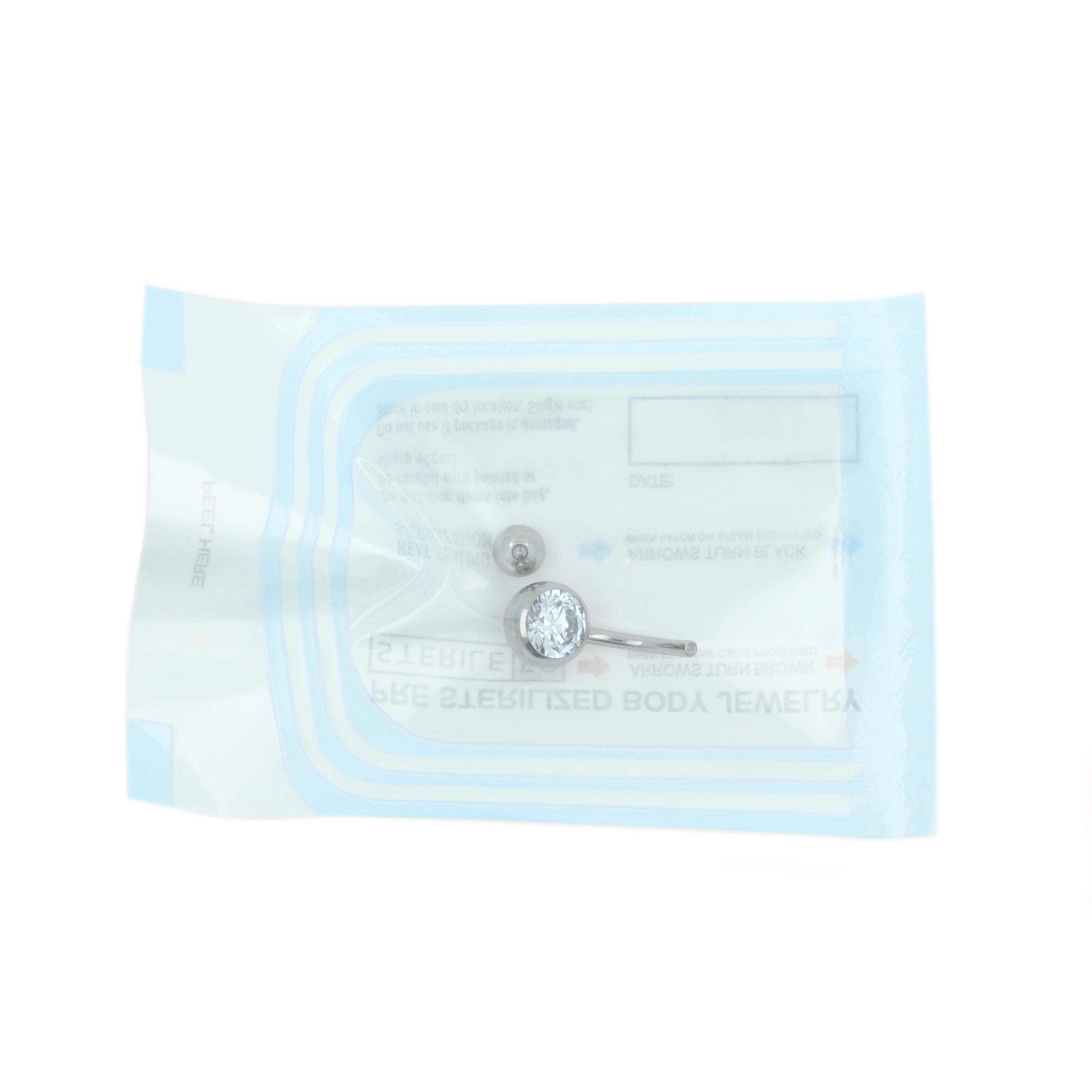 Titanium Zirkonia Banana - Gesteriliseerd (10 stuks) Zilver