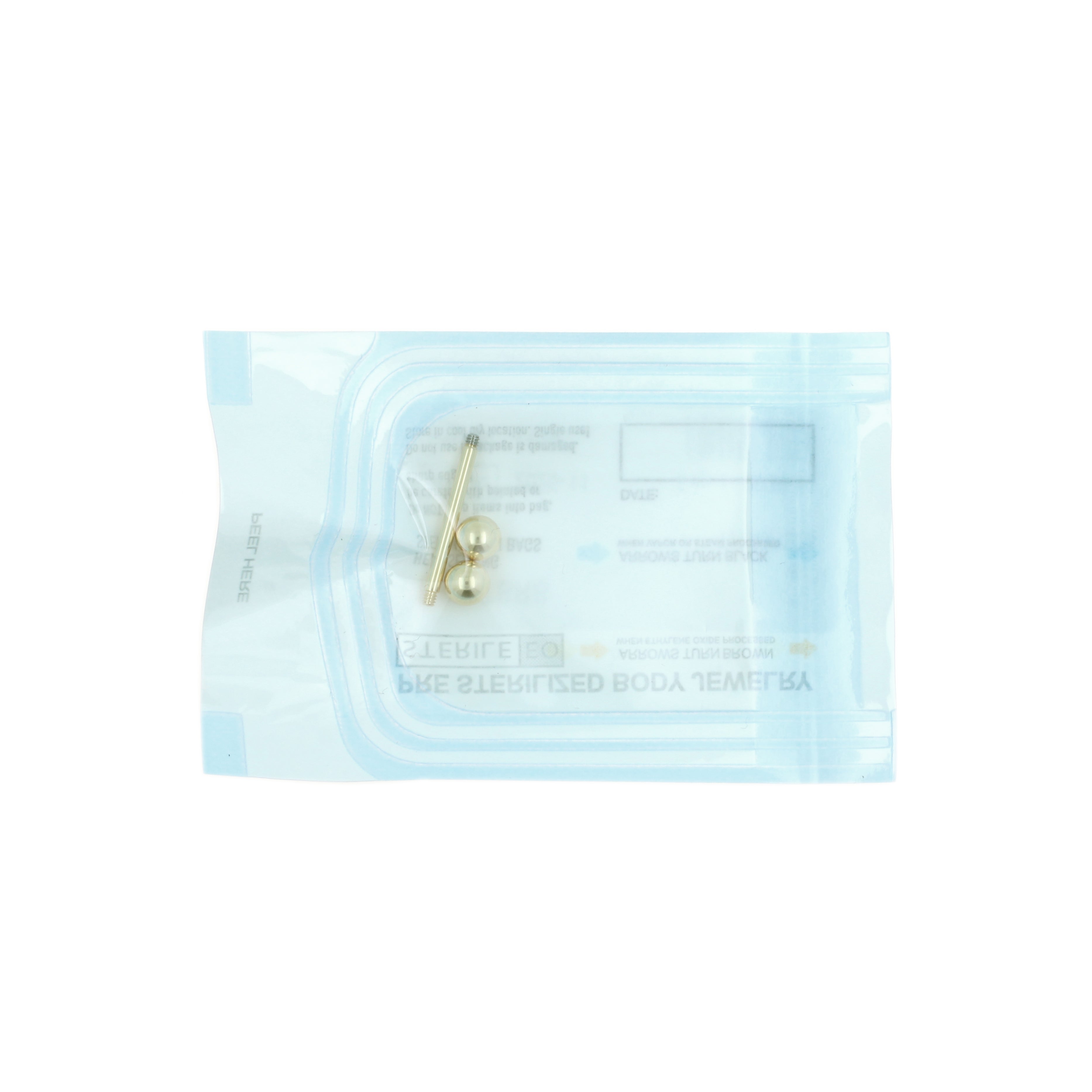 Titanium Barbell - Sterilized 10 pieces Gold