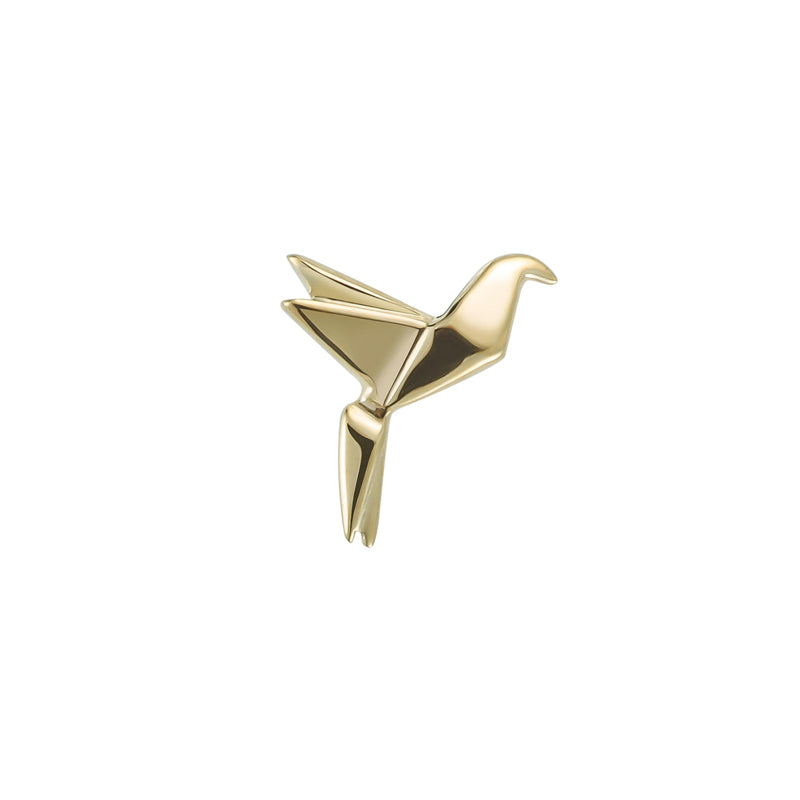 14 Karaats Gouden Origami Vogel