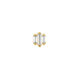 Titanium Zirkonia Stapelring Gold
