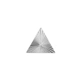 Titanium Sunburst Triangle - Zilver