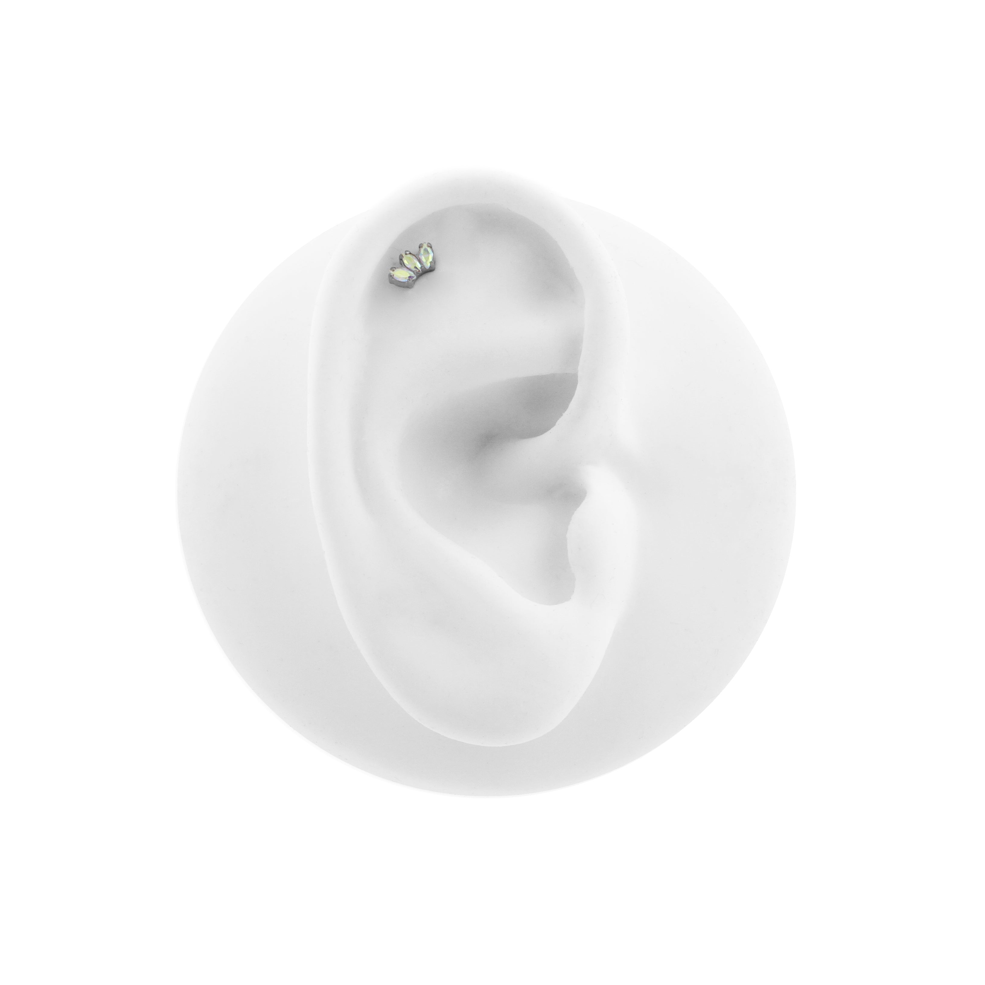 Titanium Zirkonia Cluster Top - Aurore Boreale
