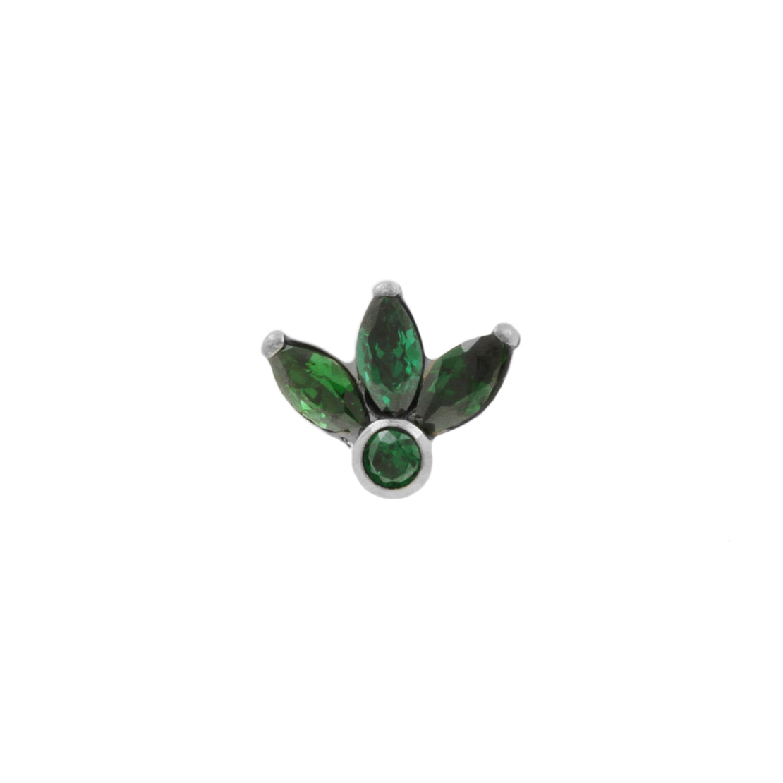 Titanium Zirconia Cluster Top - Dark Green
