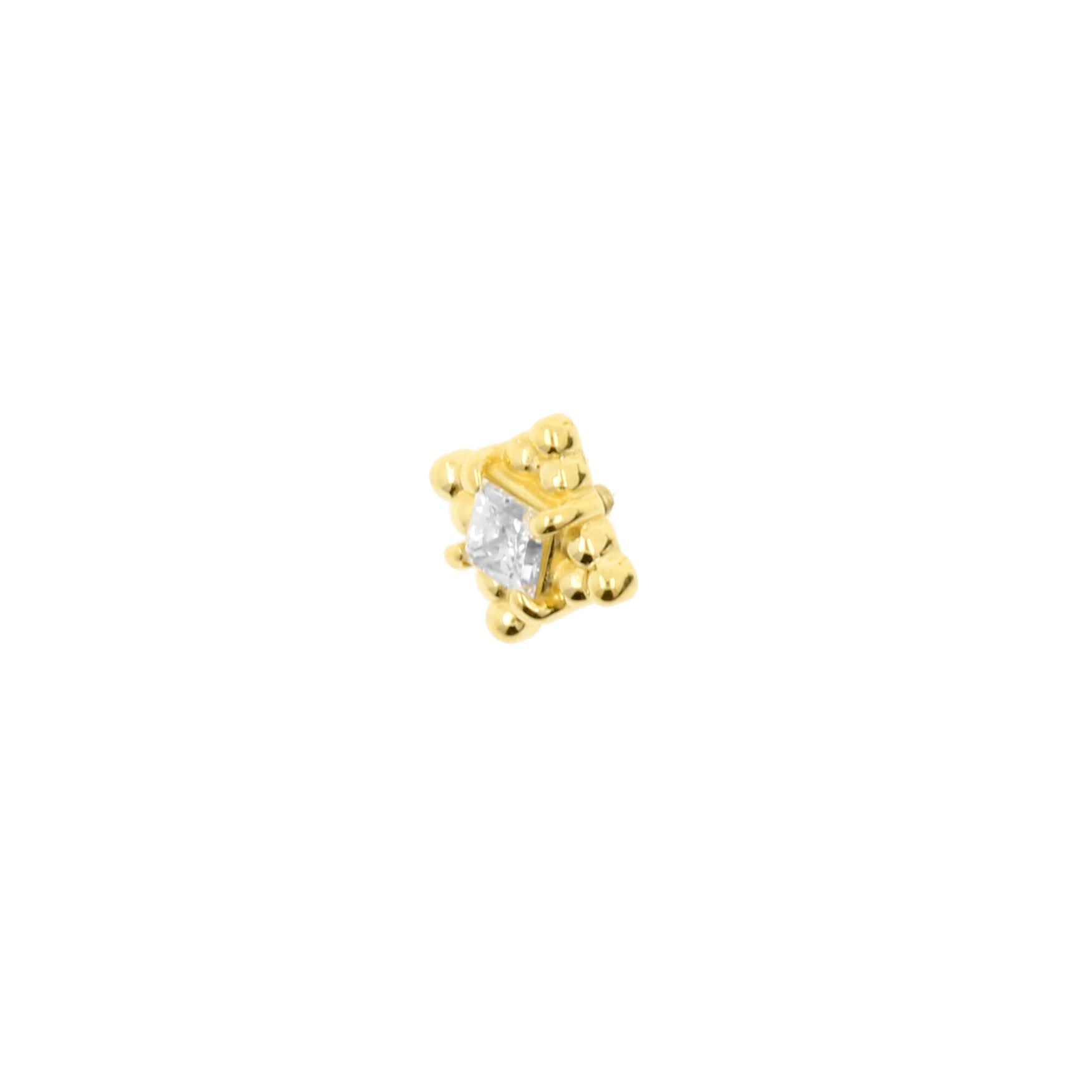 18 Karat Gold Zirconia Cluster