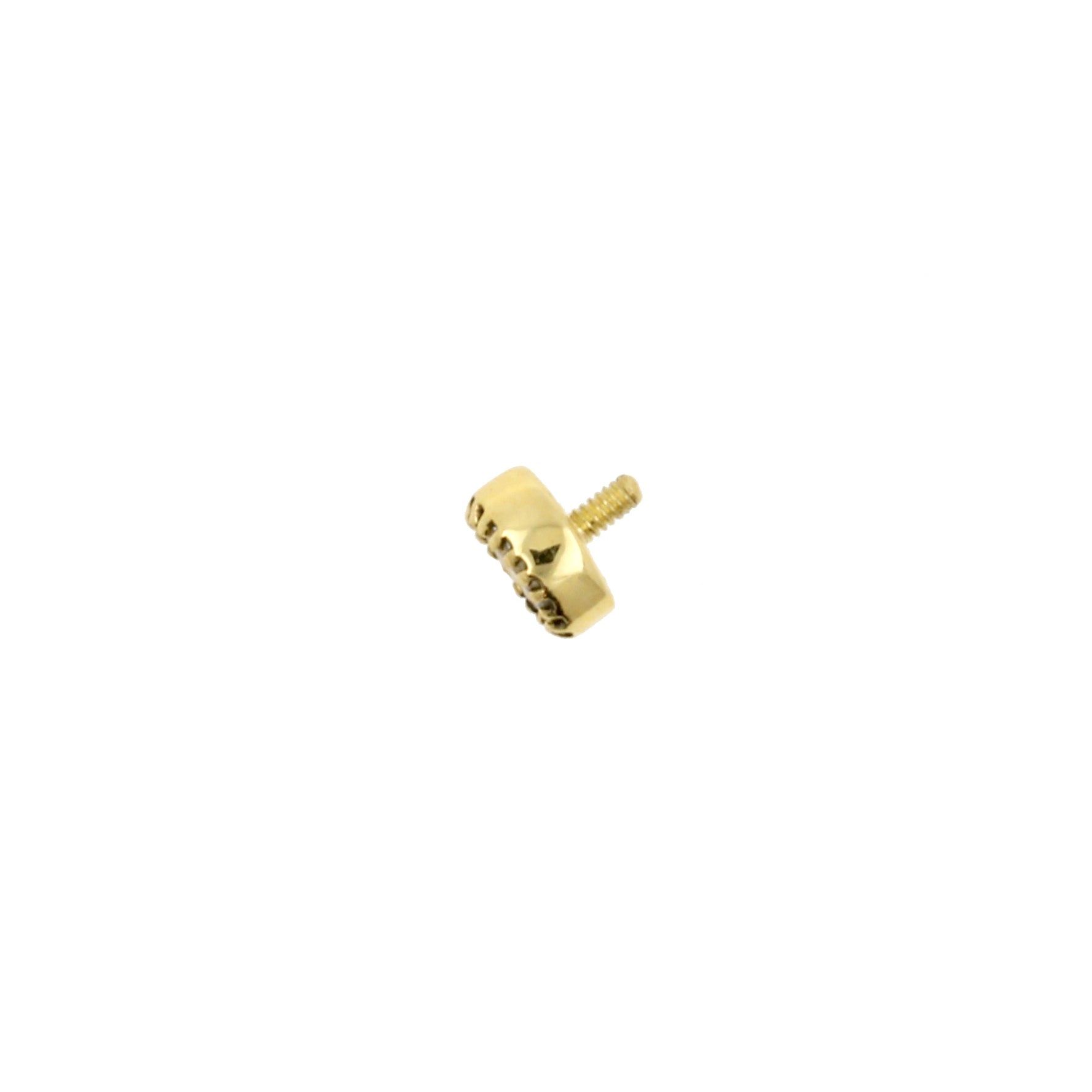 18 Karat Gold Zirconia Vintage Oval
