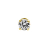 18 Karat Gold Zirkonia Anhänger Rund