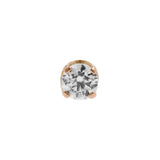 18 Karat Rotgold Zirkonia Attachment Rund