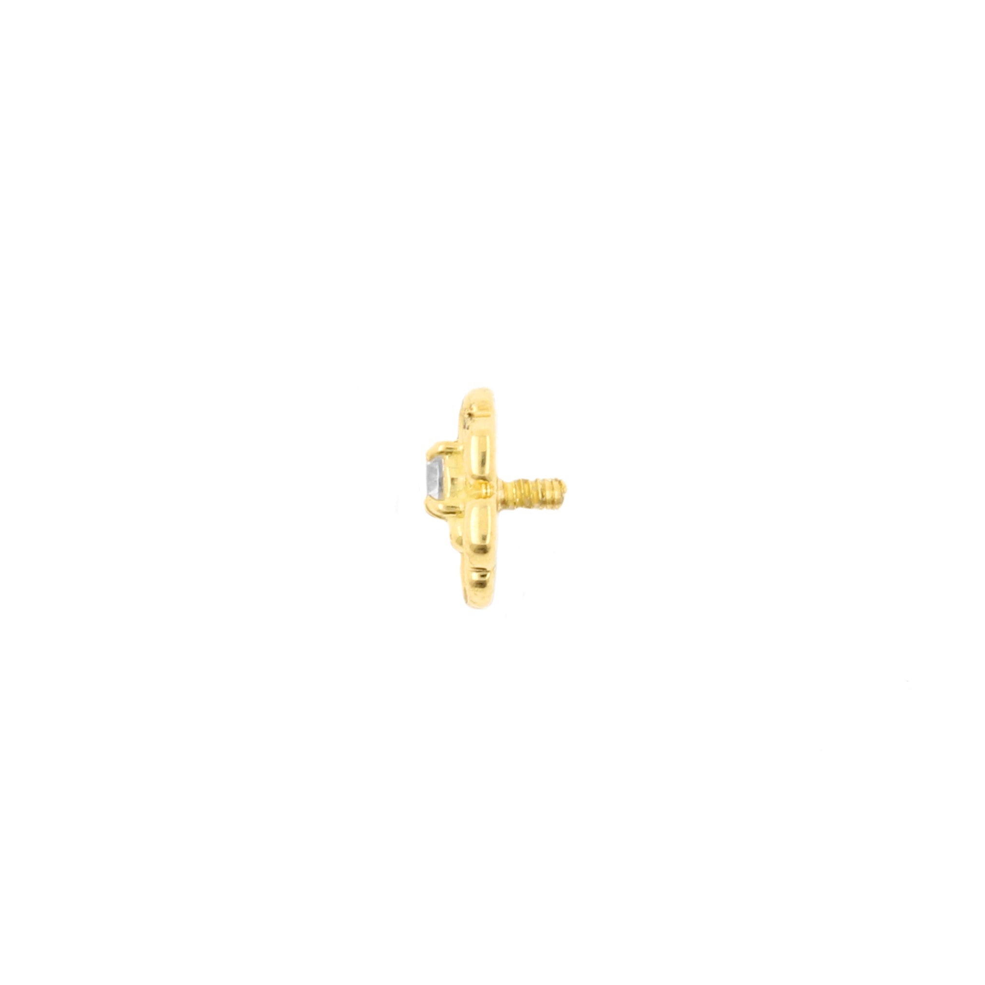18 Karat Gold Zirconia Spider