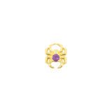 18 Karat Gold Amethyst Spin Amethyst