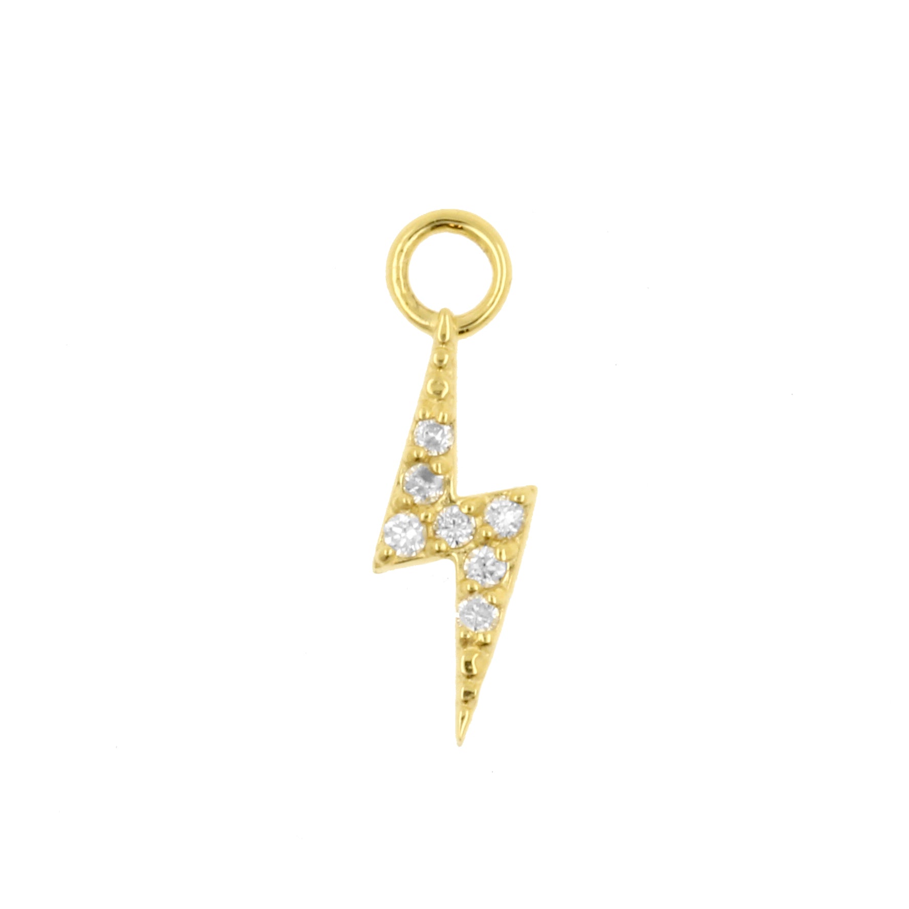 18 Karaats Gouden Click Ring Bedel - Diamant Flash Clear