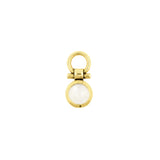 18 Karat Gold Click-Ring Anhänger - Mondstein