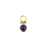 18 Karat Gold Click-Ring Anhänger - Lapislazuli