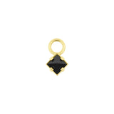 18 Karat Gold Click Ring Charm - Pyramide Nano Edelstein