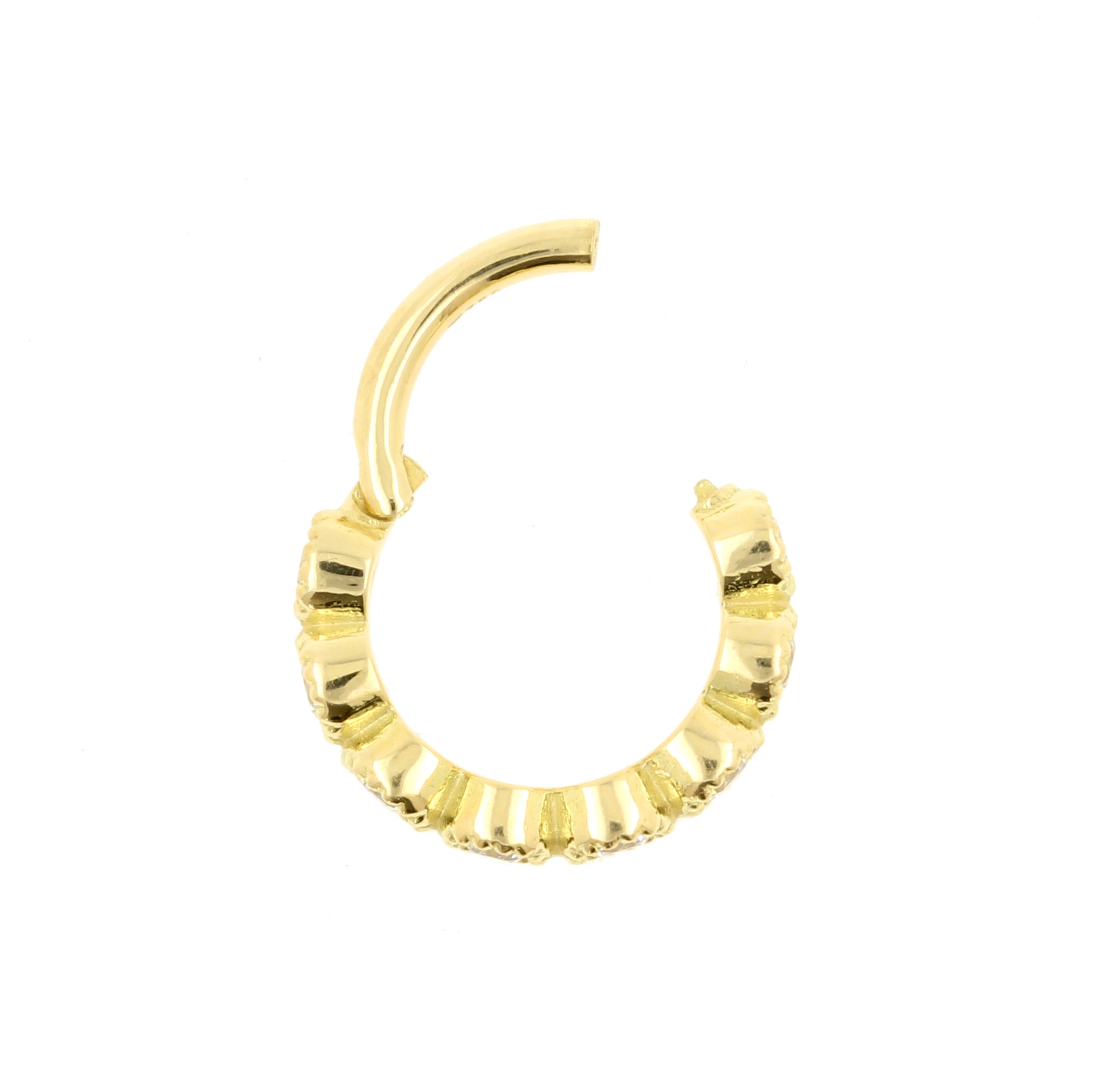 18 Karaats Gouden Click Ring - Gems Clear