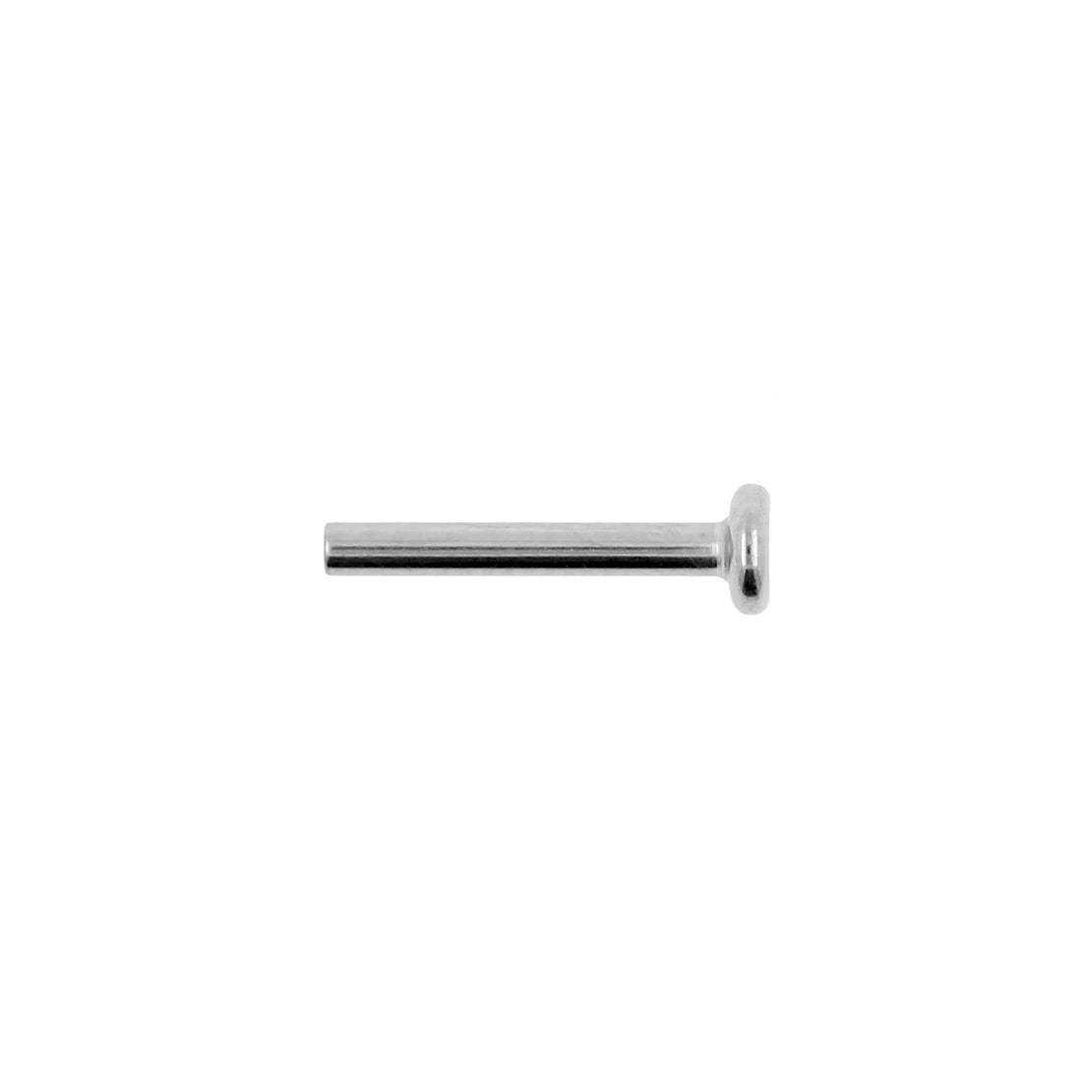 Titanium Labret Stud - 3 mm Disc Zilver