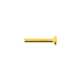 Titan Labret-Stecker - 3 mm Disc Gold