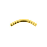 Titanium gebogen Barbell-Stab Gold