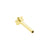 Titan Flatback-Stecker - Blumenform Gold