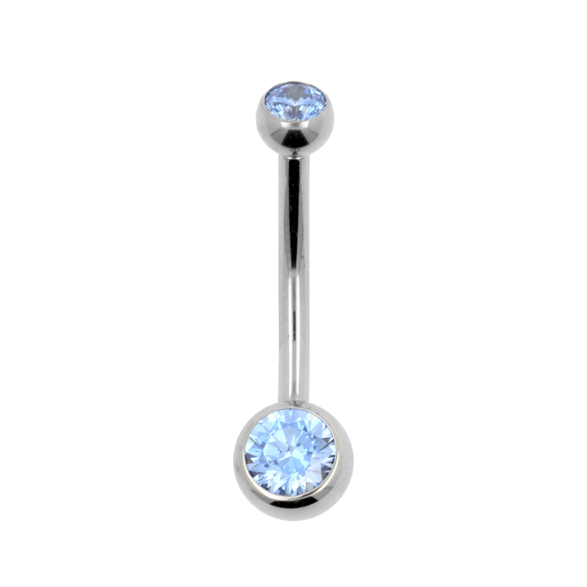 Titanium Banana Met Zirkonia Blue