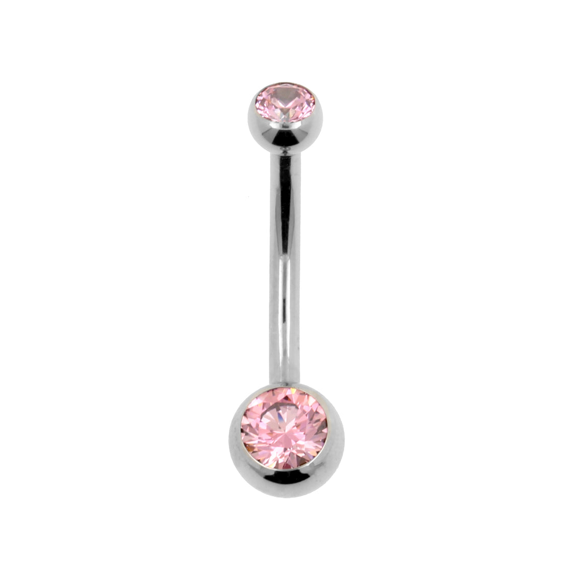 Titanium Banana Met Zirkonia Pink