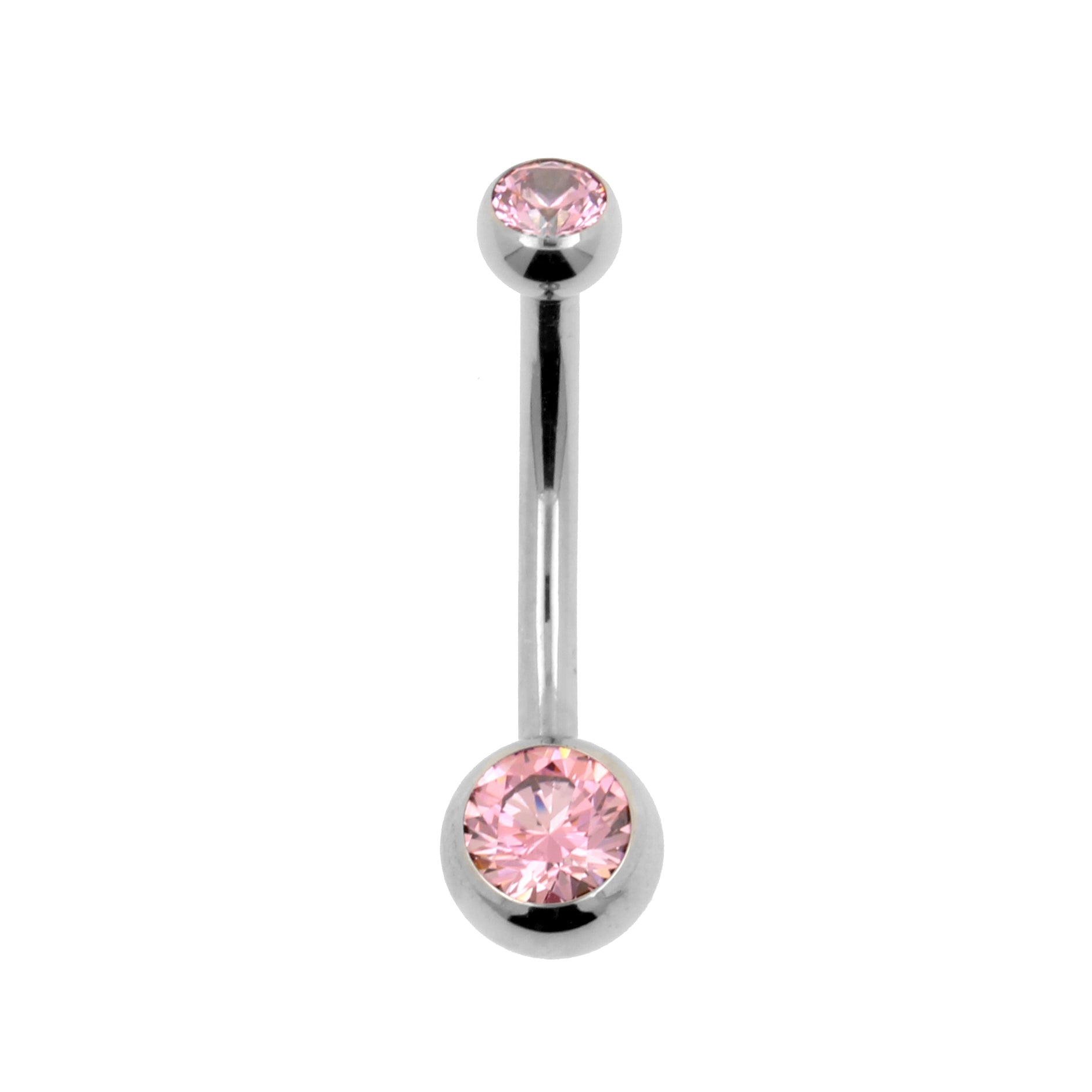 Titanium Banana Met Zirkonia Pink