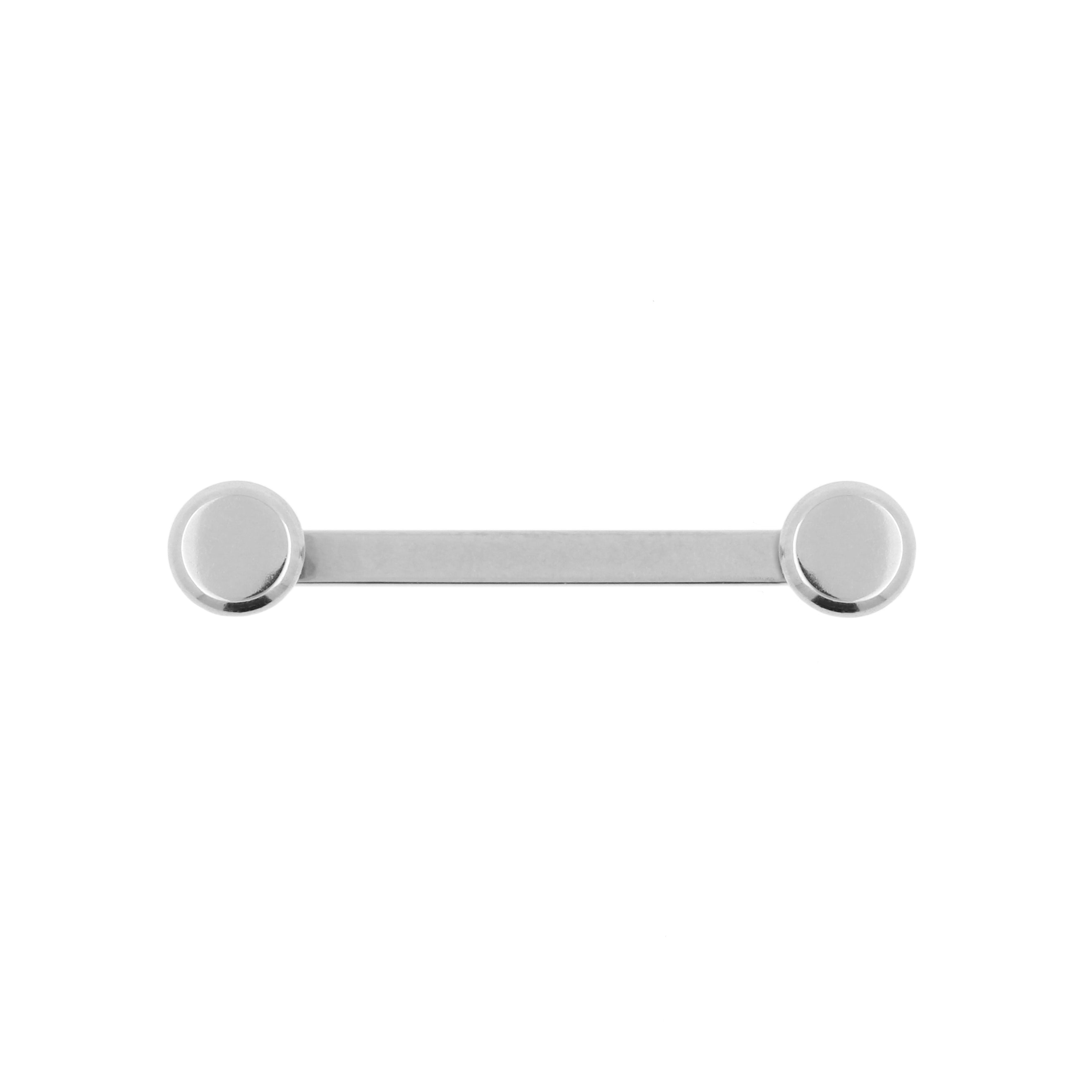 Titanium Platte Surface Barbell Zilver