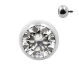 Titanium Kugel mit Zirkonia Clear