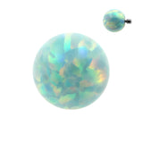 Synthetischer Opalkugelstein Light Green Opal