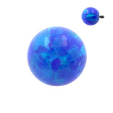 Synthetischer Stein Opal Kugel Saphirblau Opal