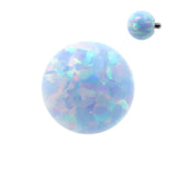 Synthetischer Stein Opal Kugel Light Blue Opal