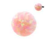 Synthetischer Stein Opal Kugel Pink Opal