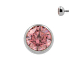 Titanium-Kügelchen mit Zirkonia Pink