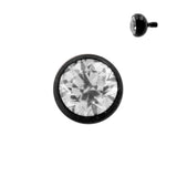Titanium-Kügelchen mit klarem Zirkonia