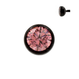 Titanium-Kügelchen mit Zirkonia Rosa